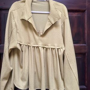 BUCKETLIST Textured Blouse